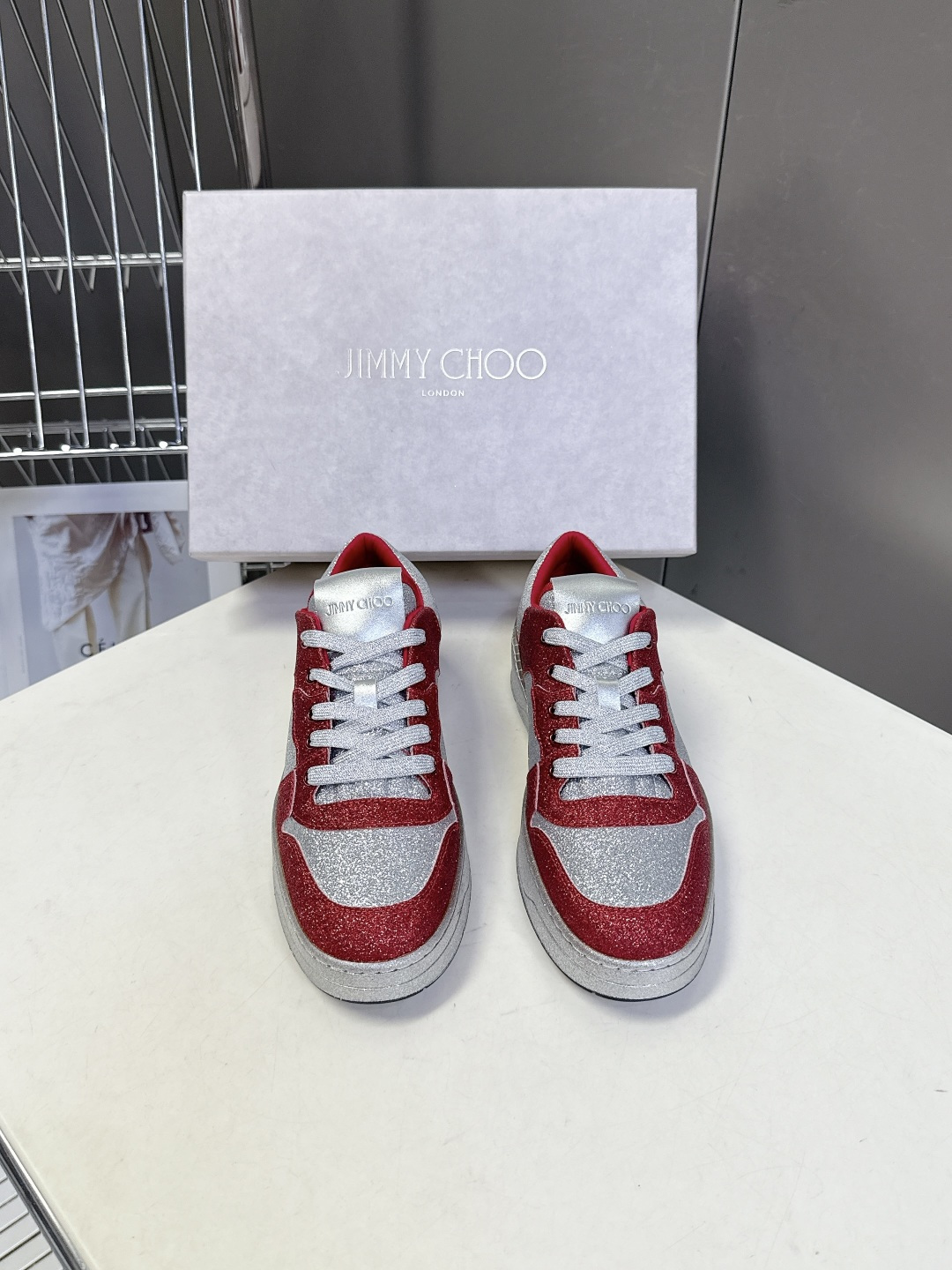 Jimmy Choo 吉米周FLORENT春夏最新款 滑板鞋 休闲鞋王一博央视春晚舞台同款 专柜断货王 