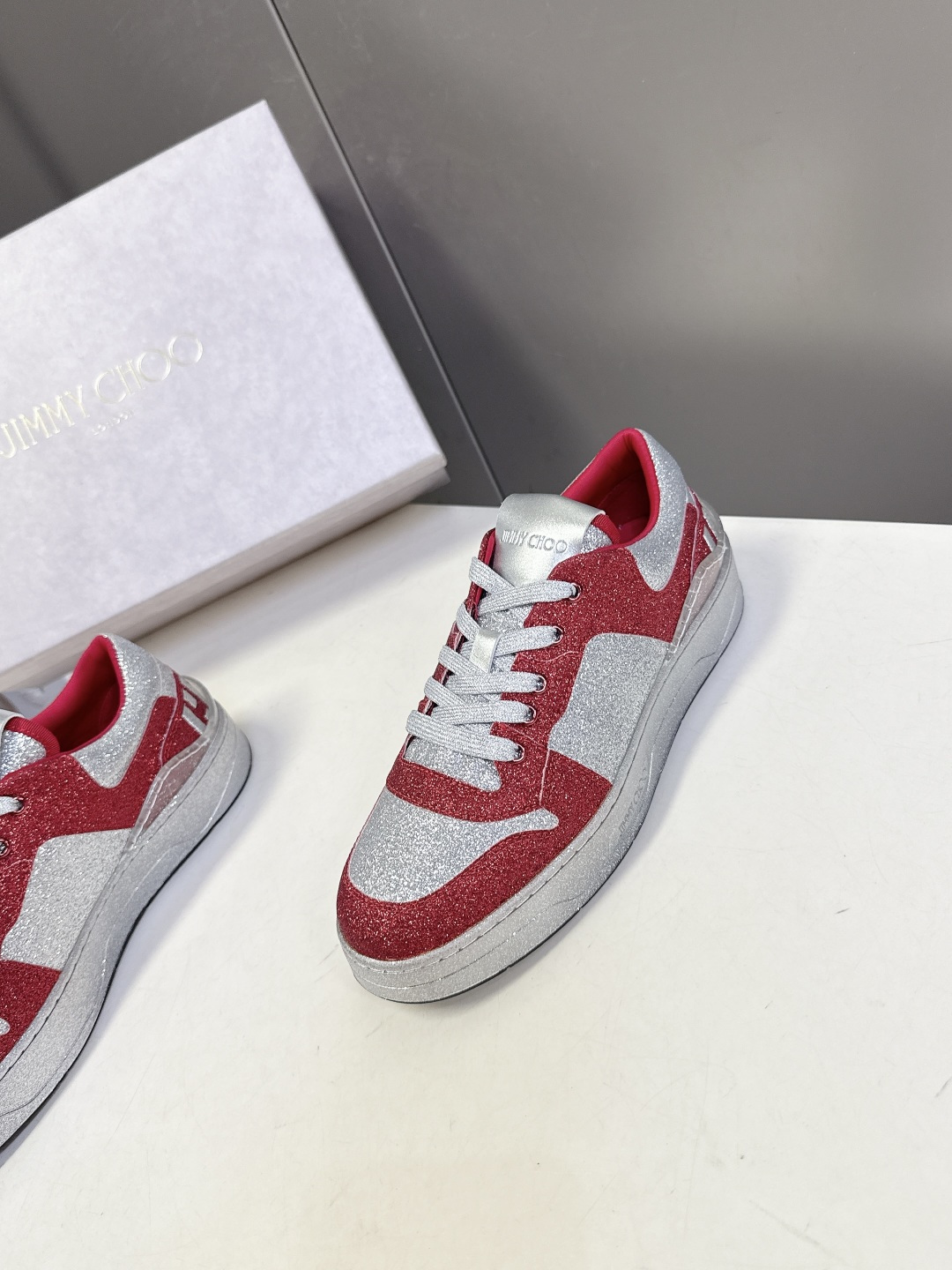 Jimmy Choo 吉米周FLORENT春夏最新款 滑板鞋 休闲鞋王一博央视春晚舞台同款 专柜断货王 