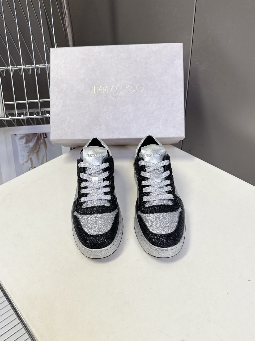 Jimmy Choo 吉米周FLORENT春夏最新款 滑板鞋 休闲鞋王一博央视春晚舞台同款 专柜断货王 