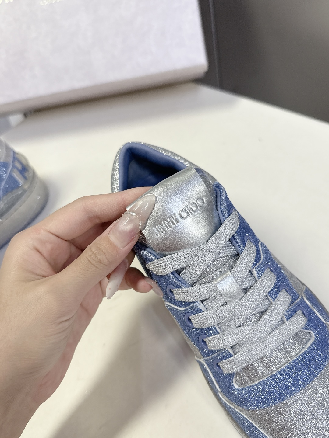 Jimmy Choo 吉米周FLORENT春夏最新款 滑板鞋 休闲鞋王一博央视春晚舞台同款 专柜断货王 