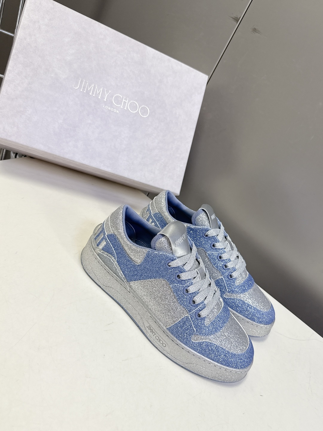 Jimmy Choo 吉米周FLORENT春夏最新款 滑板鞋 休闲鞋王一博央视春晚舞台同款 专柜断货王 