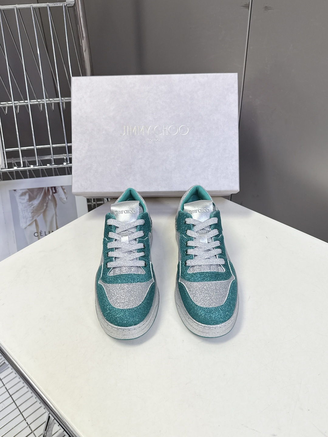 Jimmy Choo 吉米周FLORENT春夏最新款 滑板鞋 休闲鞋王一博央视春晚舞台同款 专柜断货王 
