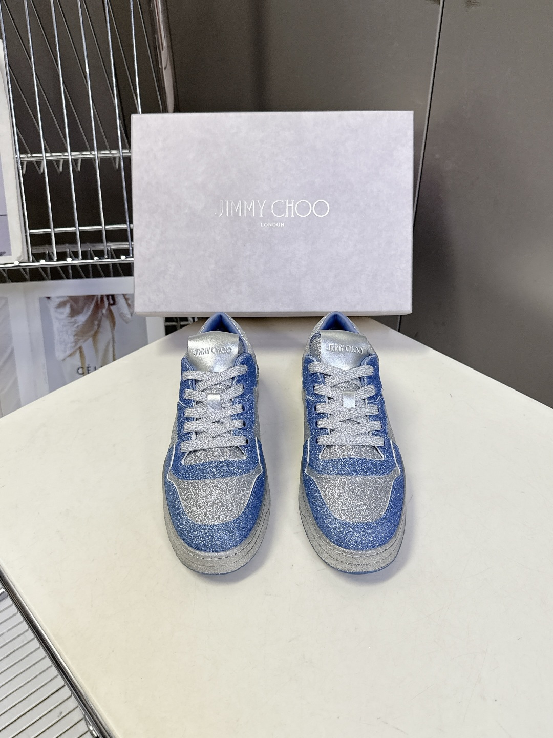 Jimmy Choo 吉米周FLORENT春夏最新款 滑板鞋 休闲鞋王一博央视春晚舞台同款 专柜断货王 
