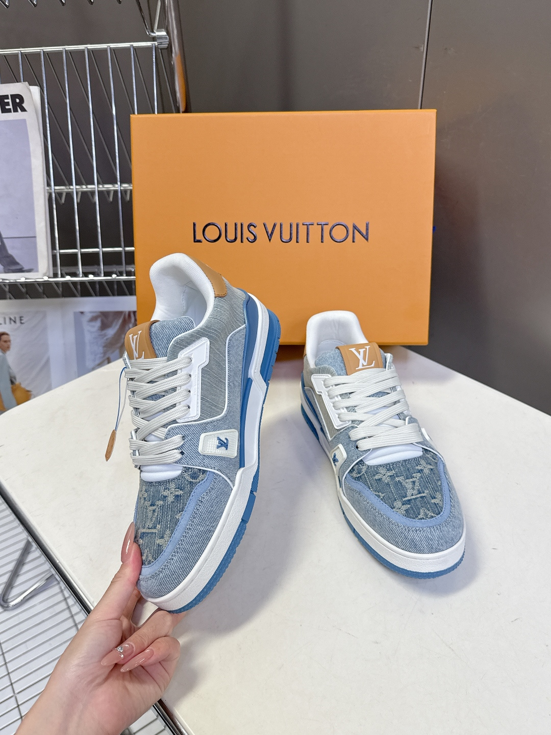 Louis Vuitton路易威登经典Trainer 系列运动鞋超多明星网红种草 鞋身以复古篮球鞋为灵感