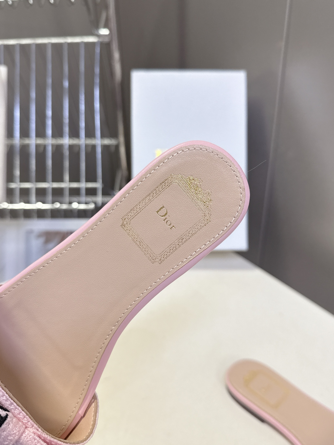 Dior 迪奥Dior春夏最新款蝴蝶结平底凉拖