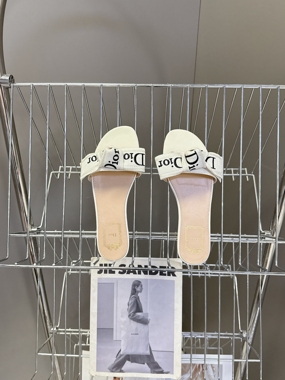 Dior 迪奥Dior春夏最新款蝴蝶结平底凉拖