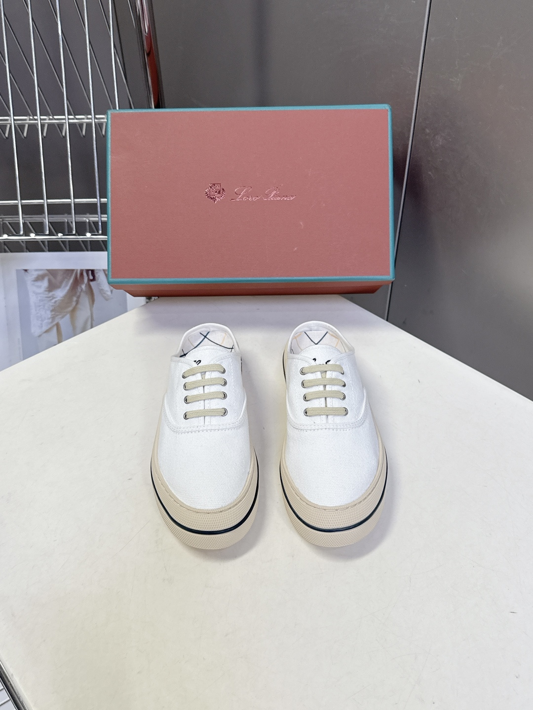 Loro Piana Loro Piana诺悠翩雅春夏最新款帆布半拖鞋