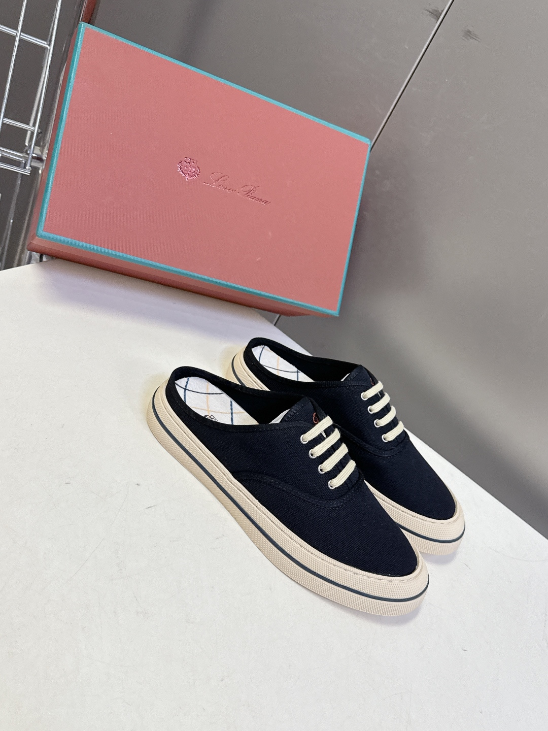 Loro Piana Loro Piana诺悠翩雅春夏最新款帆布半拖鞋