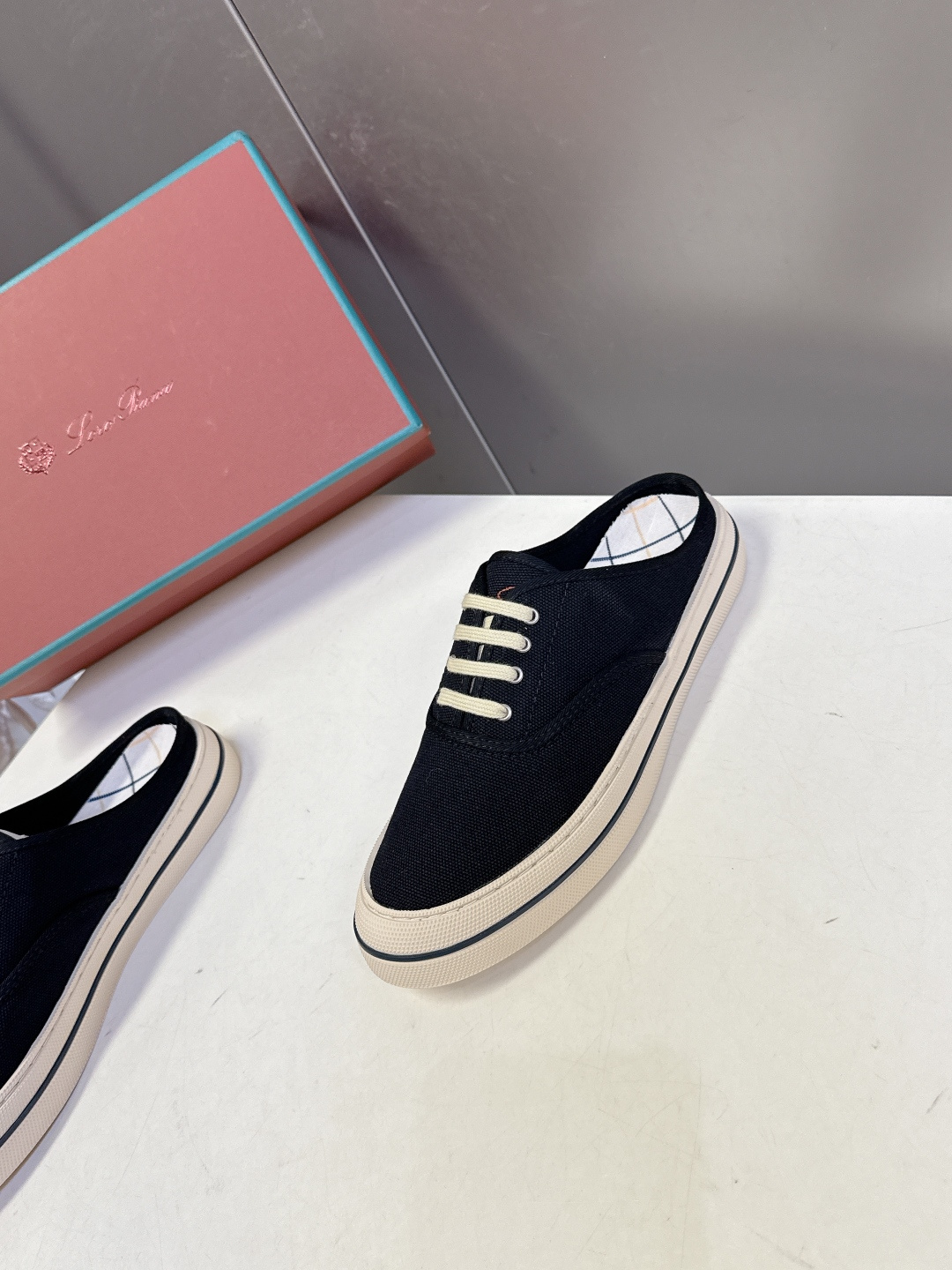 Loro Piana Loro Piana诺悠翩雅春夏最新款帆布半拖鞋