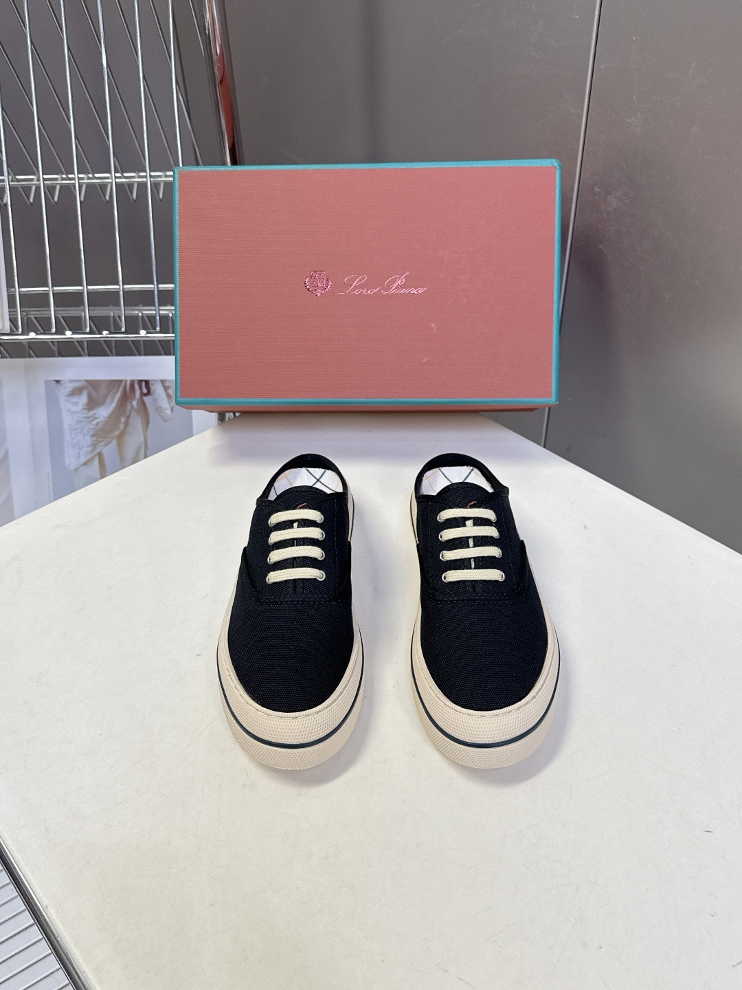 Loro Piana Loro Piana诺悠翩雅春夏最新款帆布半拖鞋
