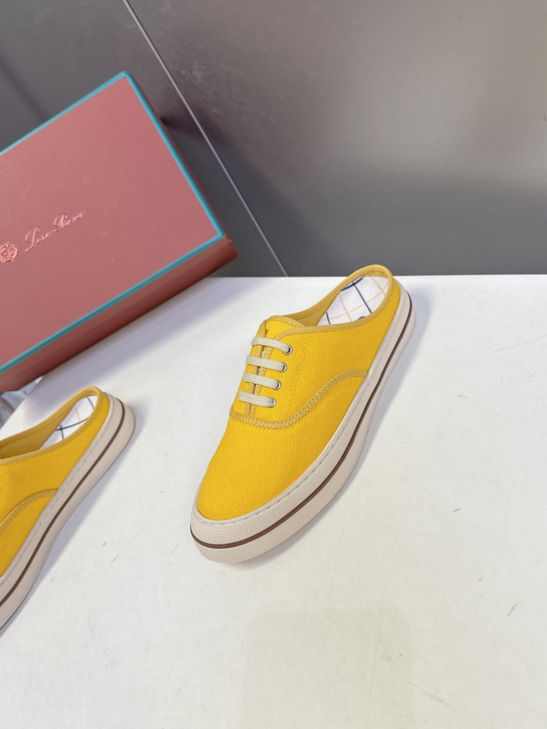 Loro Piana Loro Piana诺悠翩雅春夏最新款帆布半拖鞋