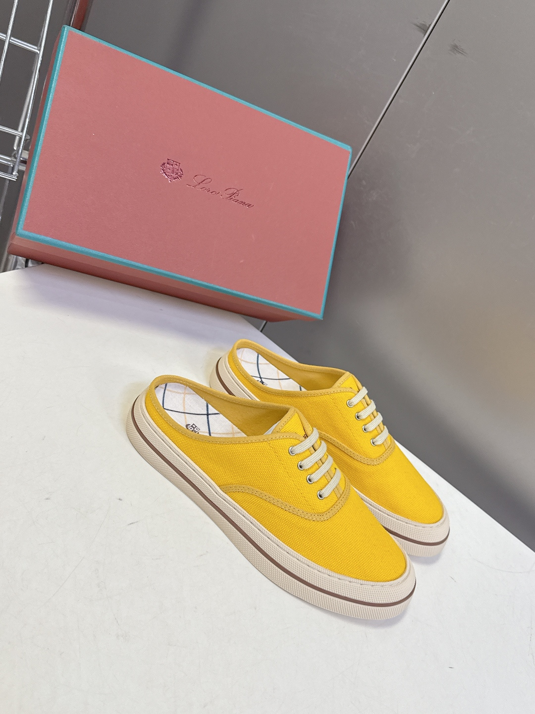 Loro Piana Loro Piana诺悠翩雅春夏最新款帆布半拖鞋