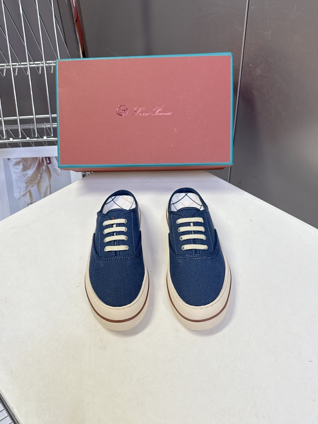 Loro Piana Loro Piana诺悠翩雅春夏最新款帆布半拖鞋