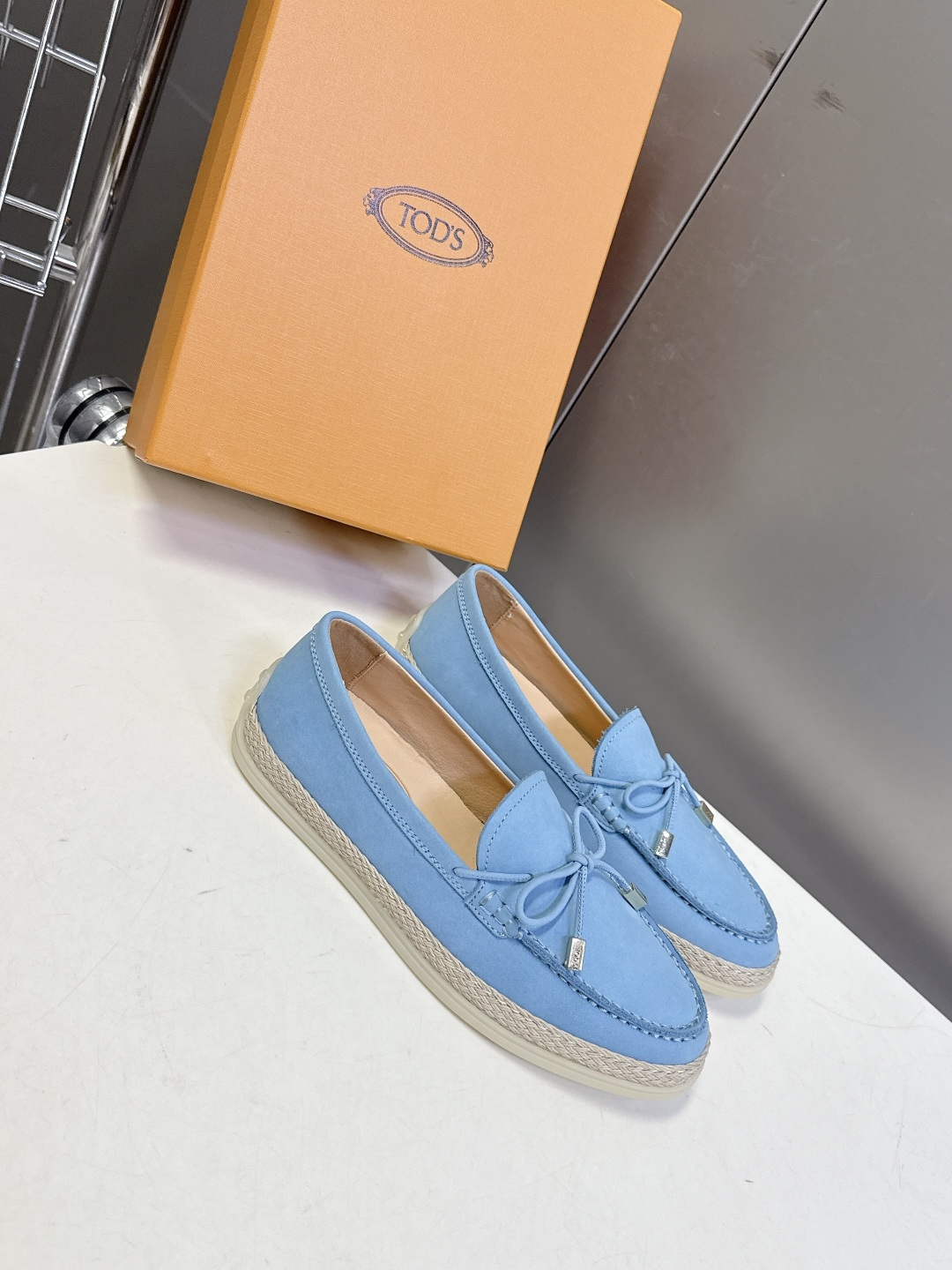 Tod's TOD'S托德斯春夏最新款的草编底乐福鞋