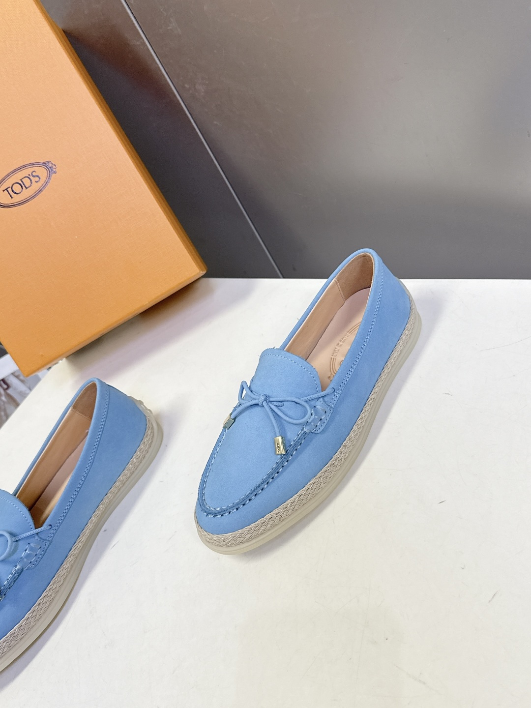 Tod's TOD'S托德斯春夏最新款的草编底乐福鞋