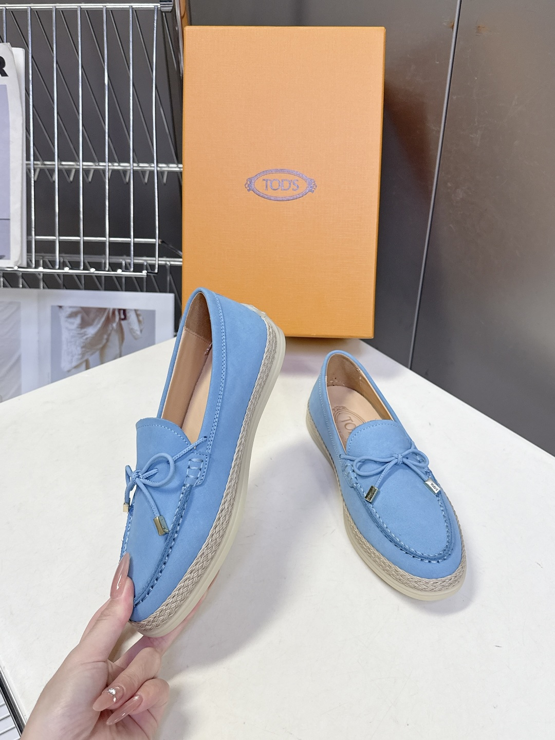 Tod's TOD'S托德斯春夏最新款的草编底乐福鞋