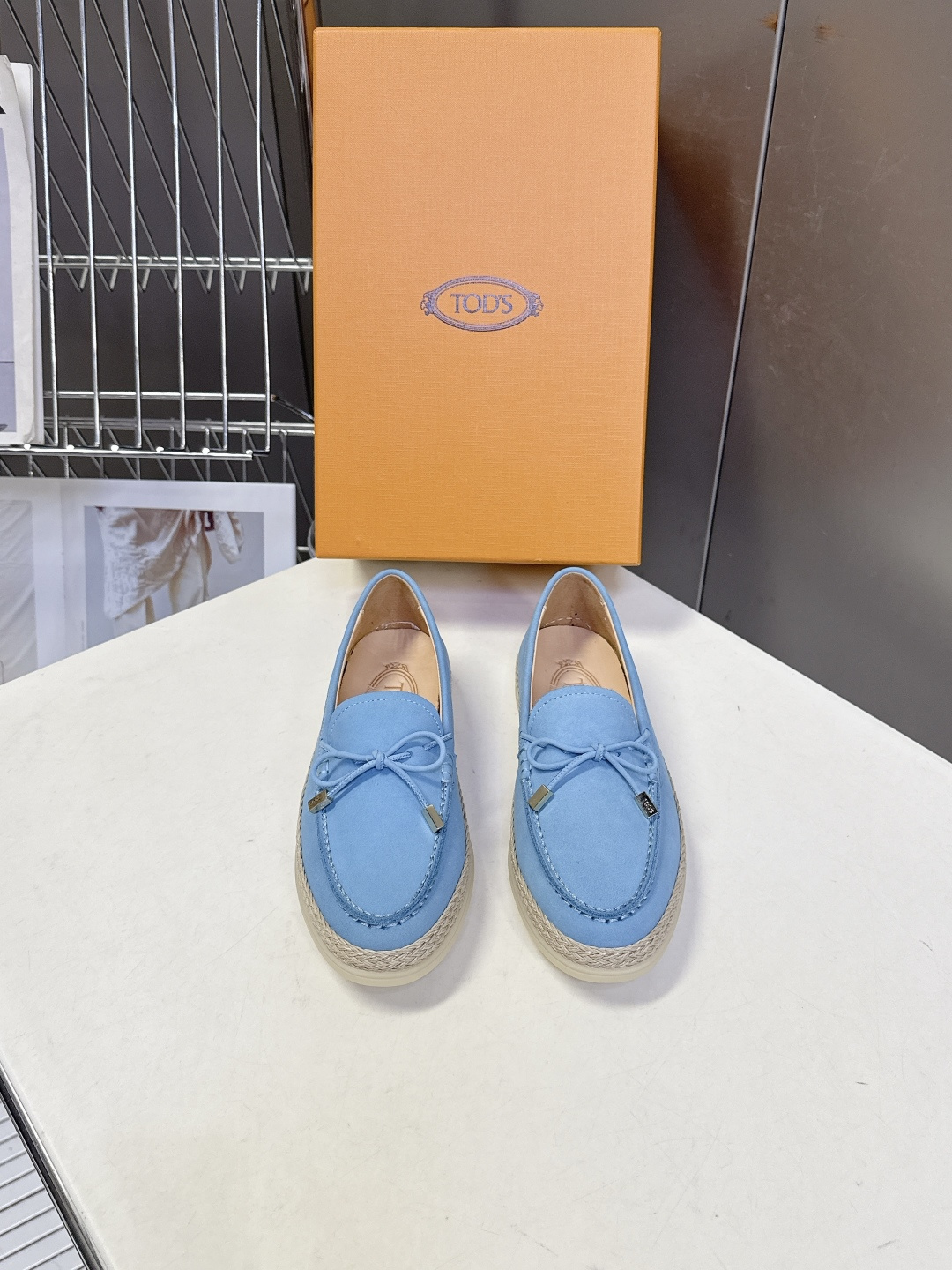 Tod's TOD'S托德斯春夏最新款的草编底乐福鞋
