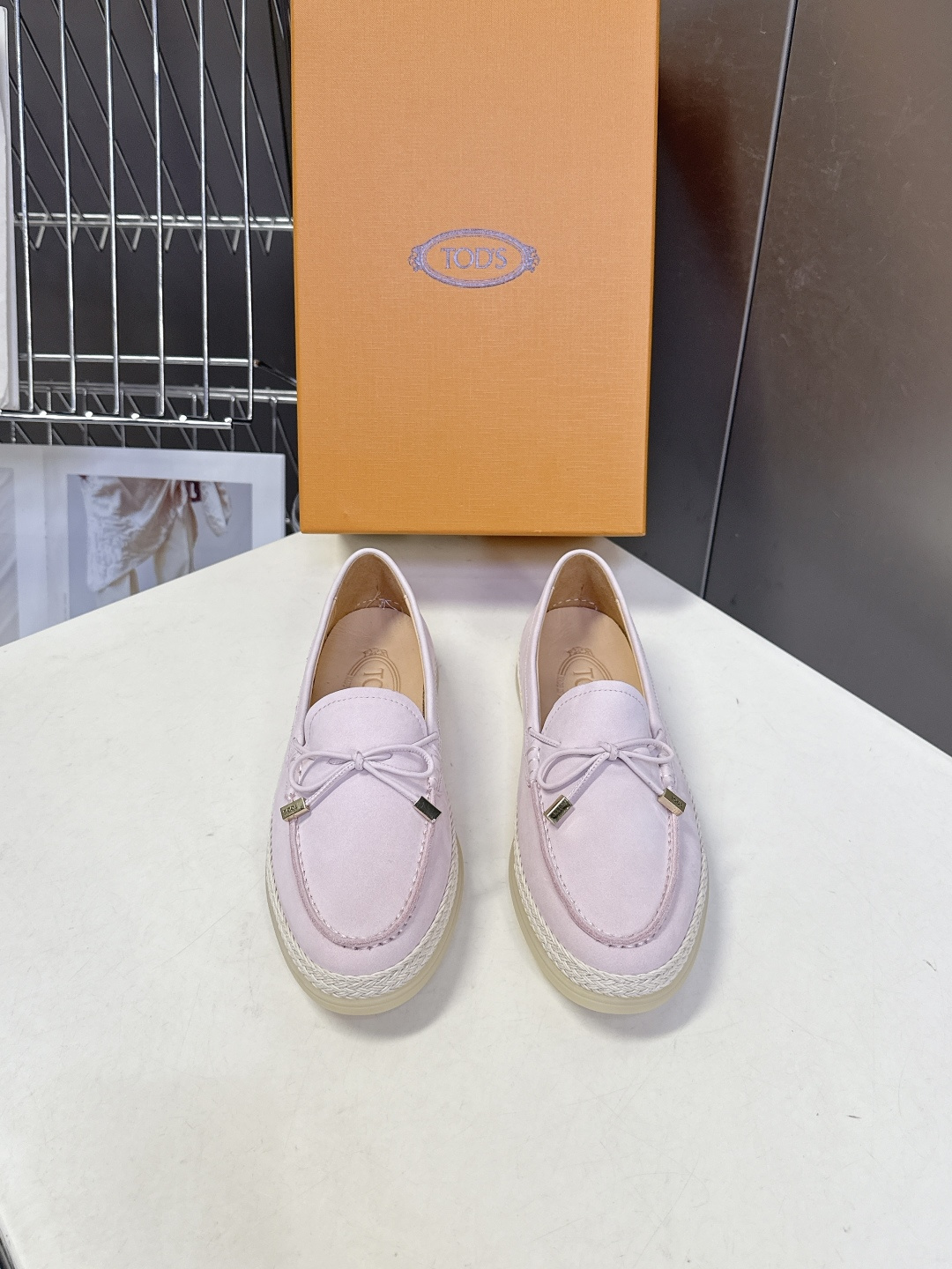 Tod's TOD'S托德斯春夏最新款的草编底乐福鞋