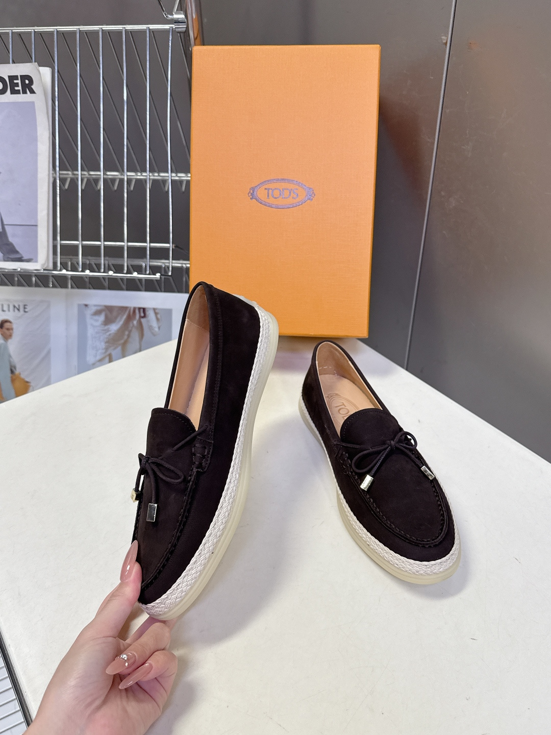 Tod's TOD'S托德斯春夏最新款的草编底乐福鞋