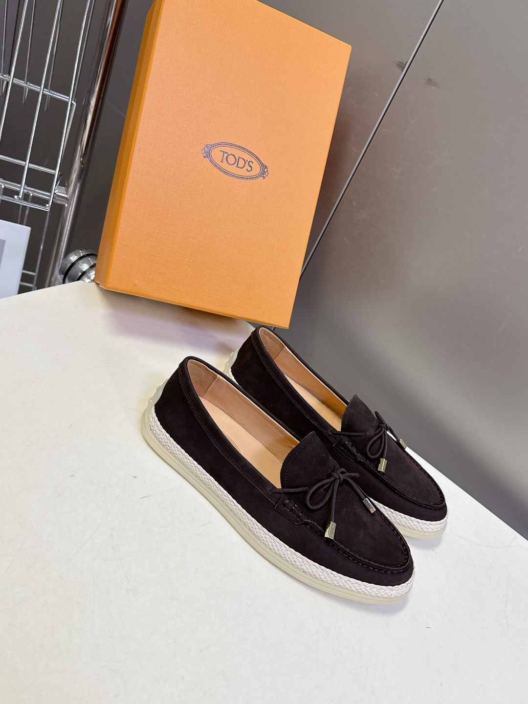 Tod's TOD'S托德斯春夏最新款的草编底乐福鞋