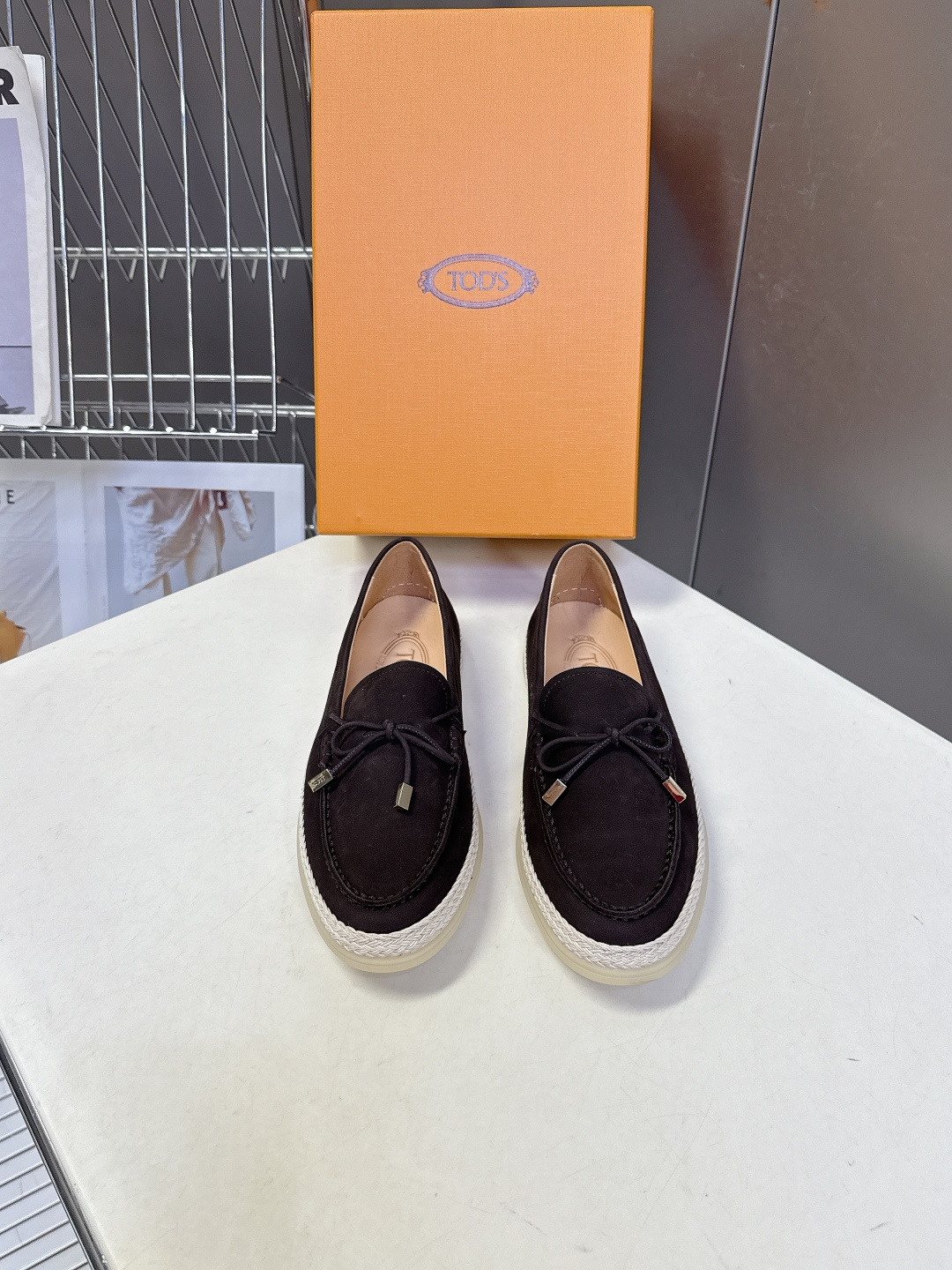 Tod's TOD'S托德斯春夏最新款的草编底乐福鞋