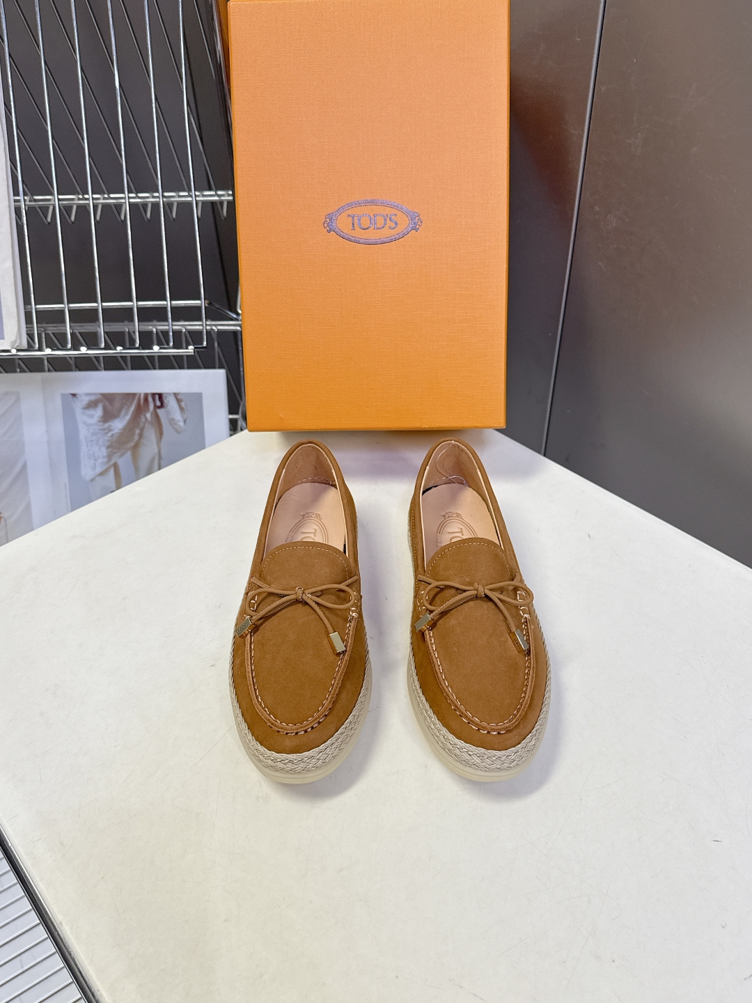 Tod's TOD'S托德斯春夏最新款的草编底乐福鞋