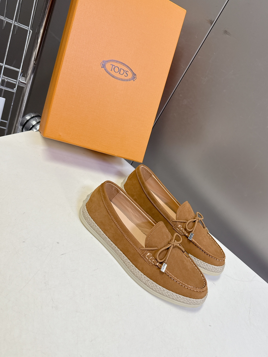 Tod's TOD'S托德斯春夏最新款的草编底乐福鞋
