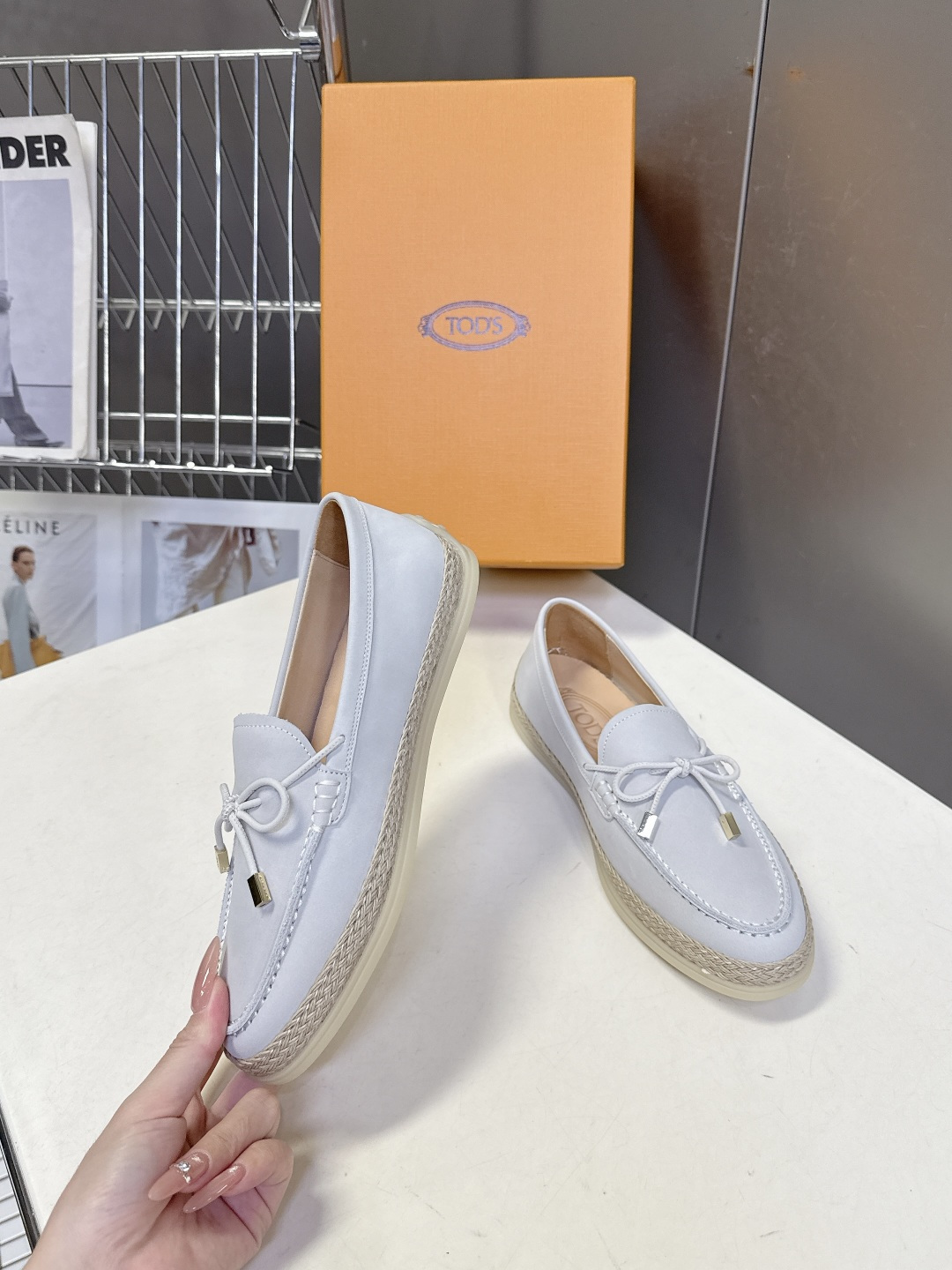 Tod's TOD'S托德斯春夏最新款的草编底乐福鞋