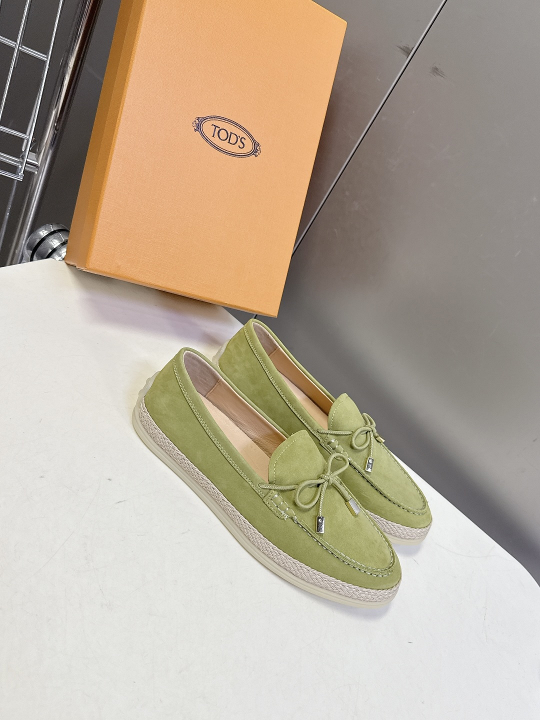 Tod's TOD'S托德斯春夏最新款的草编底乐福鞋
