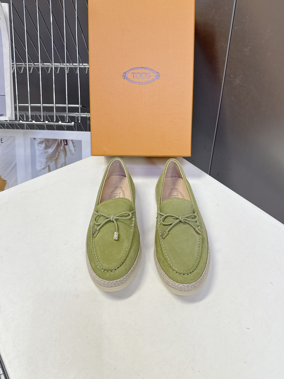 Tod's TOD'S托德斯春夏最新款的草编底乐福鞋