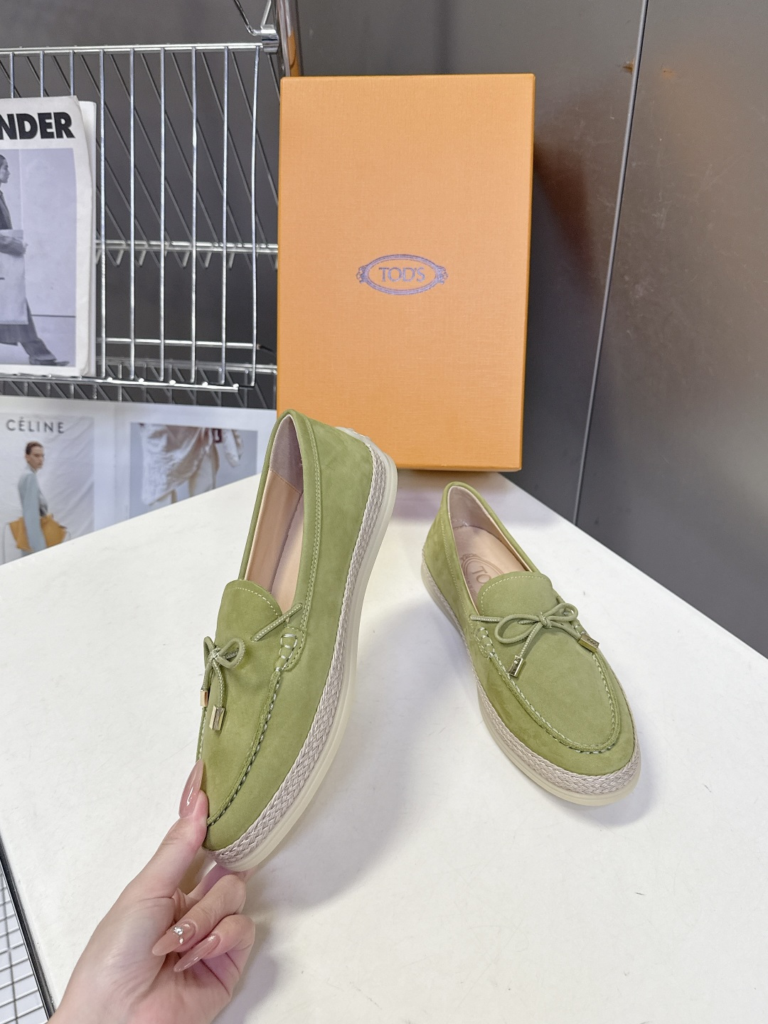 Tod's TOD'S托德斯春夏最新款的草编底乐福鞋
