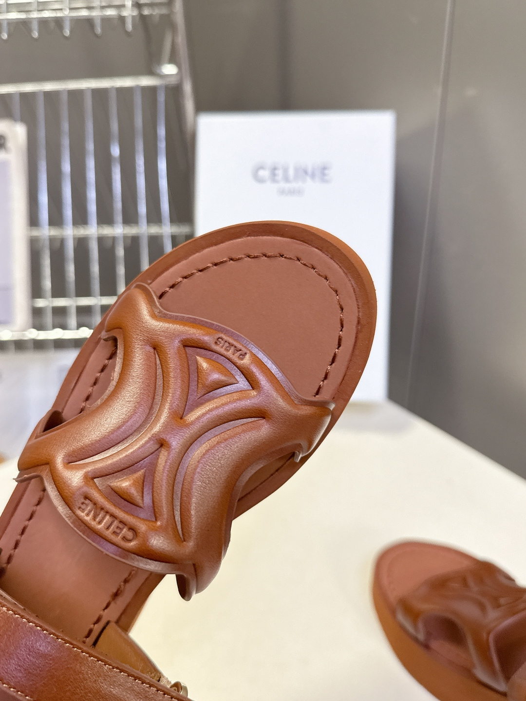Celine CELINE思琳春夏最新款厚底松糕凯旋门凉鞋