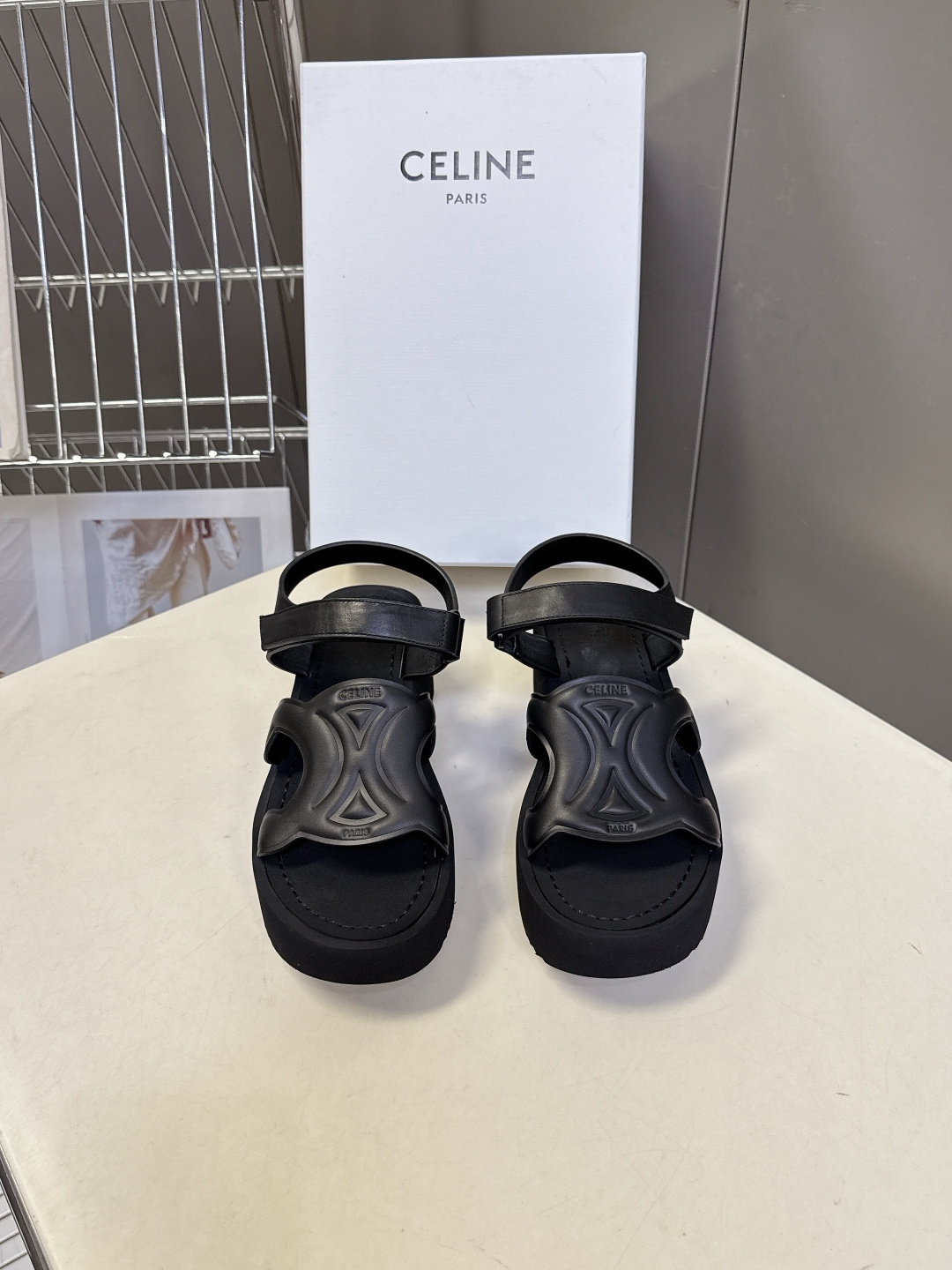Celine CELINE思琳春夏最新款厚底松糕凯旋门凉鞋