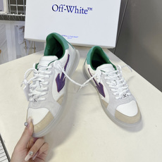 Off-White春夏最新情侣款休闲鞋 德训鞋超多明星网红种草 复古德训鞋型 麂皮+帆布拼接鞋面搭配生胶 Off-White春夏最新情侣款休闲鞋 德训鞋超多明星网红种草 复古德训鞋型 麂皮+帆布拼接鞋面搭配生胶