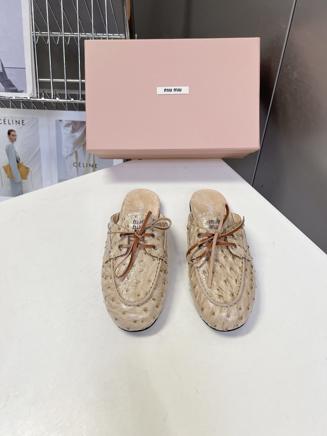 MiuMiu缪缪2026春夏最新款 豆豆鞋                               