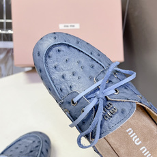MiuMiu缪缪2026春夏最新款 豆豆鞋 MiuMiu缪缪2026春夏最新款 豆豆鞋