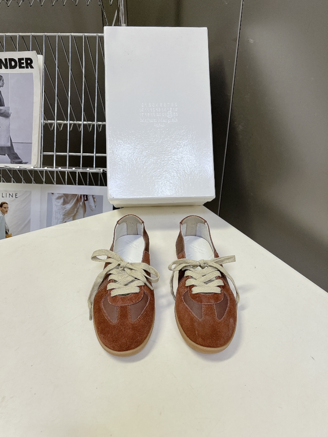 Maison Margiela Replica马吉拉浅口复古德训鞋超多明星网红种草 今年超火的“懒人版德