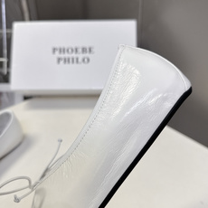 Phoebephilo春夏最新款法式油蜡皮蝴蝶结芭蕾平底鞋超多明星网红种草 近年大火的复古慵懒风鞋款 圆 Phoebephilo春夏最新款法式油蜡皮蝴蝶结芭蕾平底鞋超多明星网红种草 近年大火的复古慵懒风鞋款 圆