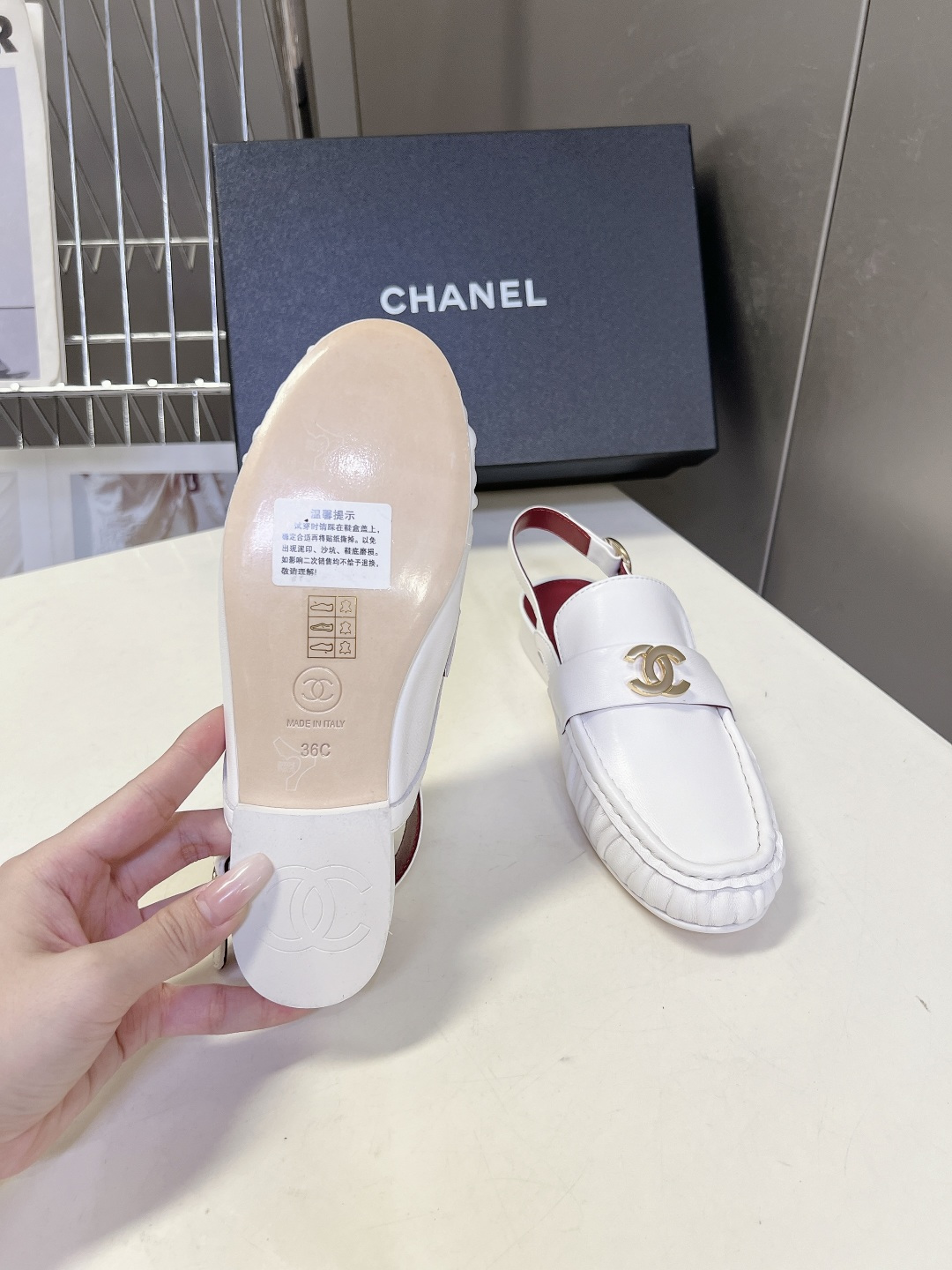 Chanel Style Leather Women's Shoes Women's Shoes Women's Shoes detail image 9 from source 786030