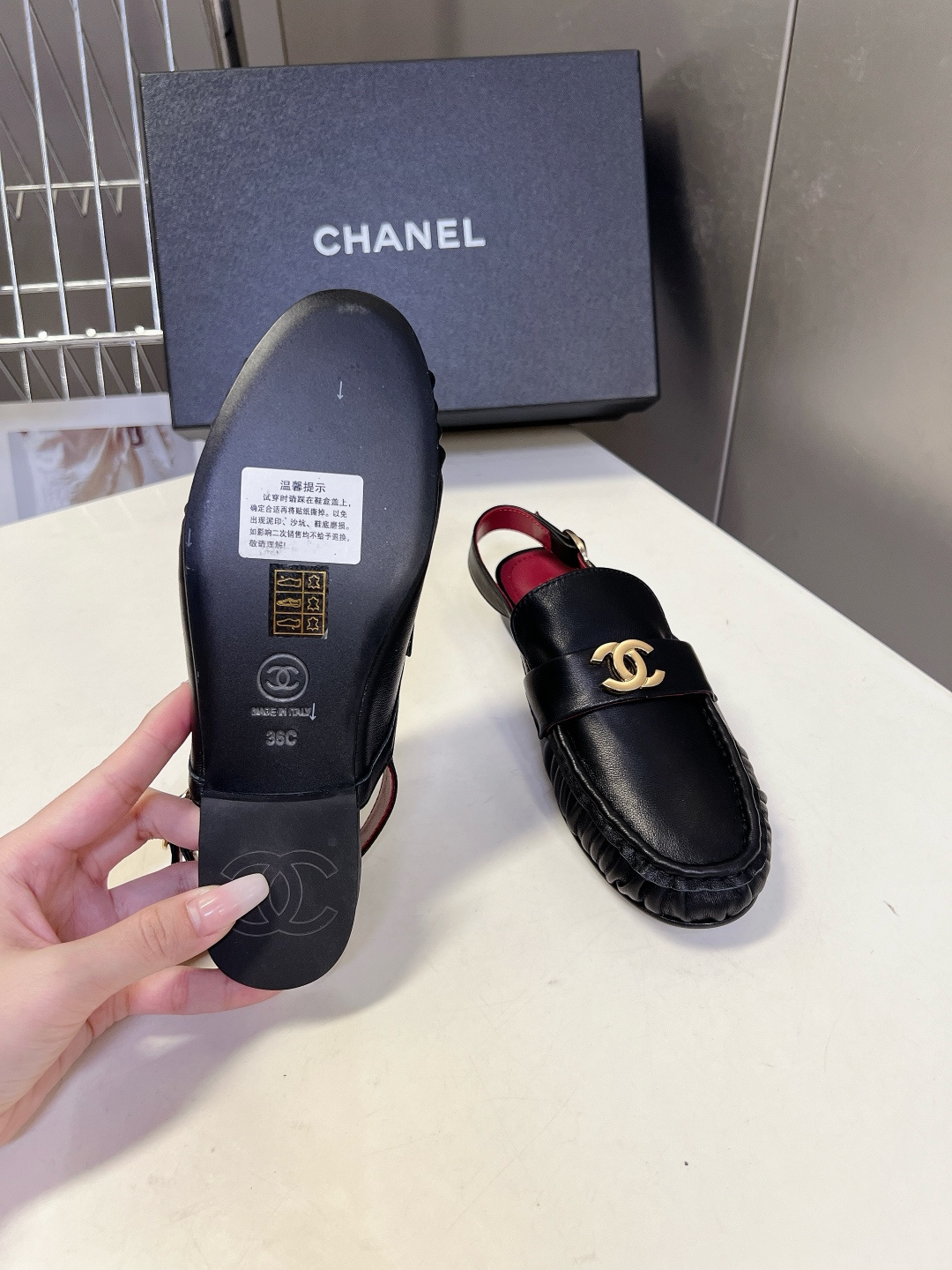 Chanel Style Leather Women's Shoes Women's Shoes Women's Shoes detail image 9 from source 786029