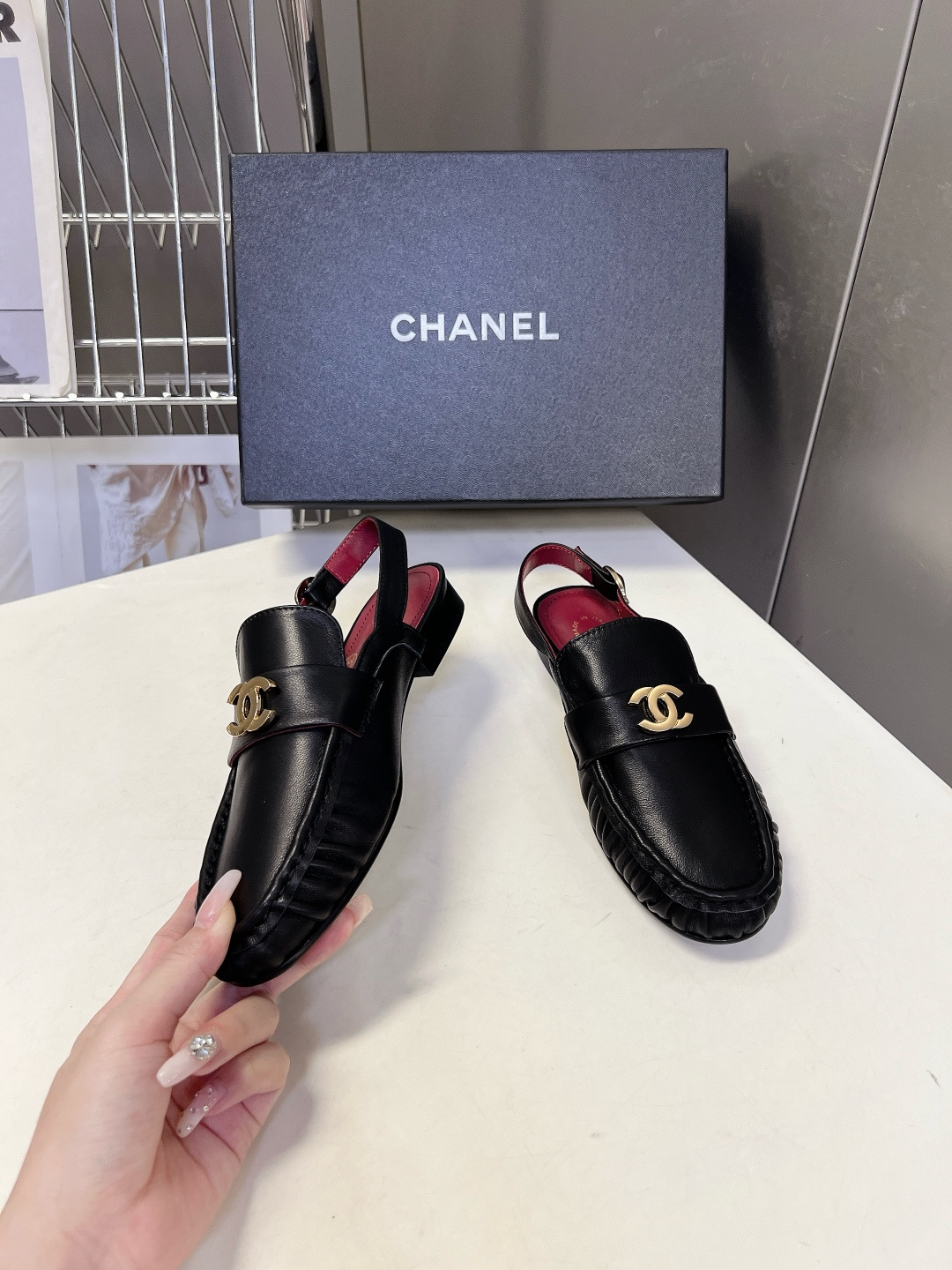 Chanel Style Leather Women's Shoes Women's Shoes Women's Shoes detail image 4 from source 786029