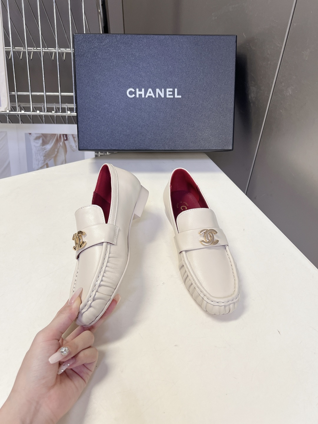 Chanel Style Leather Women's Shoes Women's Shoes Women's Shoes detail image 4 from source 786028