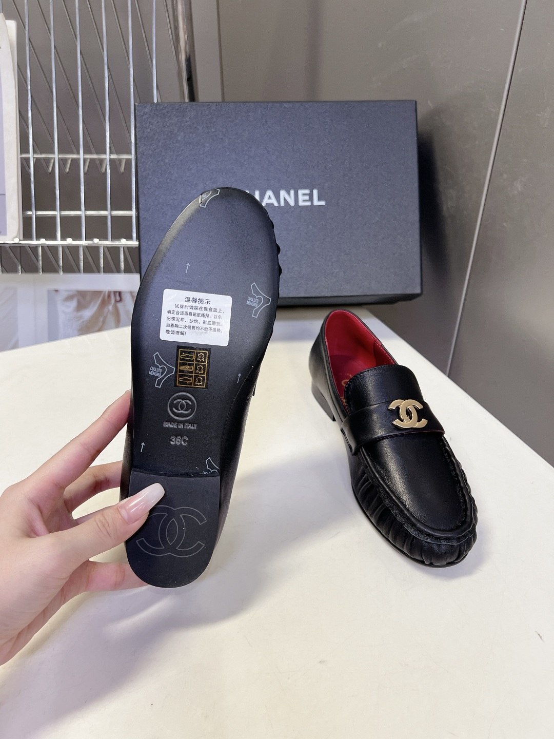 Chanel Style Leather Women's Shoes Women's Shoes Women's Shoes detail image 9 from source 786026