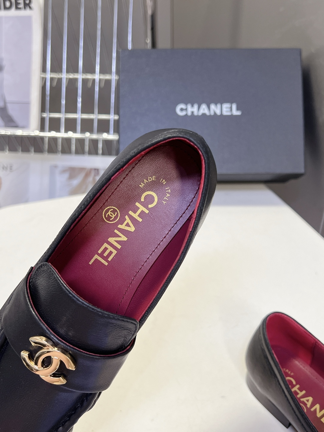 Chanel Style Leather Women's Shoes Women's Shoes Women's Shoes detail image 8 from source 786026