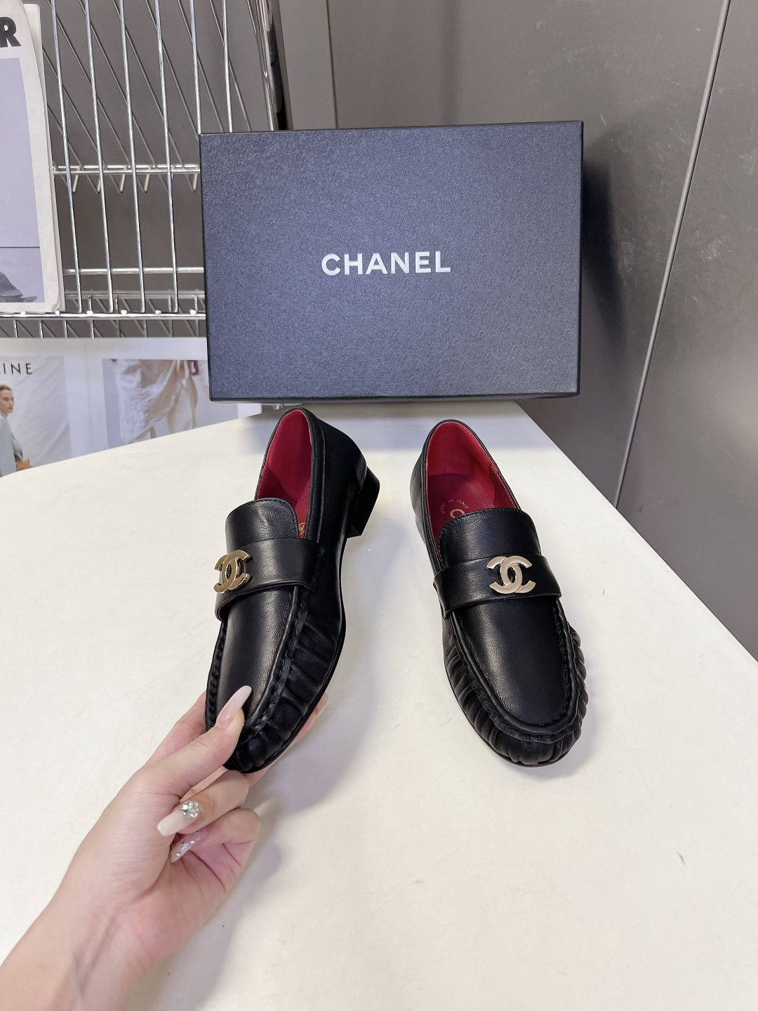 Chanel Style Leather Women's Shoes Women's Shoes Women's Shoes detail image 4 from source 786026