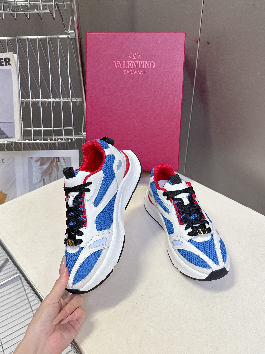 Valentino华伦天奴DEMIVEE春夏最新款老爹运动鞋超多明星网红种草 复古90年代运动风老爹鞋轮
