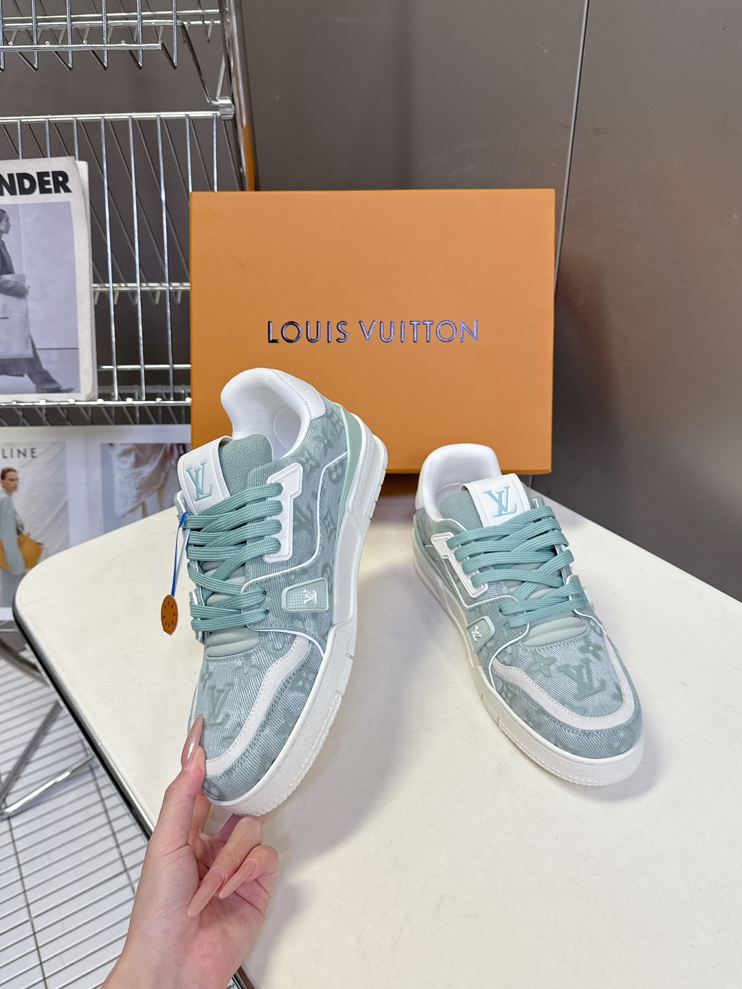 Louis Vuitton路易威登经典Trainer 系列运动鞋超多明星网红种草 鞋身以复古篮球鞋为灵感