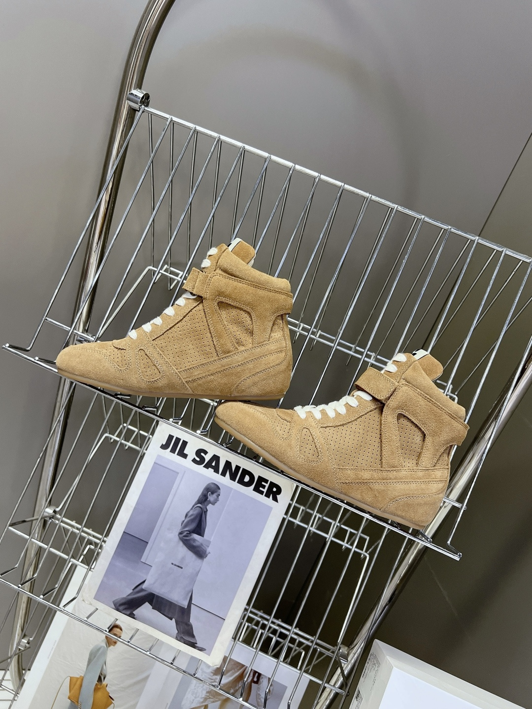 Isabel Marant 伊莎贝尔麂皮内增高魔术贴高帮休闲鞋超多明星网红种草 品牌经典爆款内增高高帮运