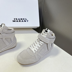 Isabel Marant 伊莎贝尔麂皮内增高魔术贴高帮休闲鞋超多明星网红种草 品牌经典爆款内增高高帮运 Isabel Marant 伊莎贝尔麂皮内增高魔术贴高帮休闲鞋超多明星网红种草 品牌经典爆款内增高高帮运