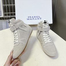 Isabel Marant 伊莎贝尔麂皮内增高魔术贴高帮休闲鞋超多明星网红种草 品牌经典爆款内增高高帮运 Isabel Marant 伊莎贝尔麂皮内增高魔术贴高帮休闲鞋超多明星网红种草 品牌经典爆款内增高高帮运